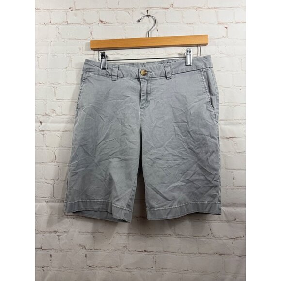 Faded Glory Shorts Womens Size 4 Gray Casual Chino Preppy - Picture 1 of 7